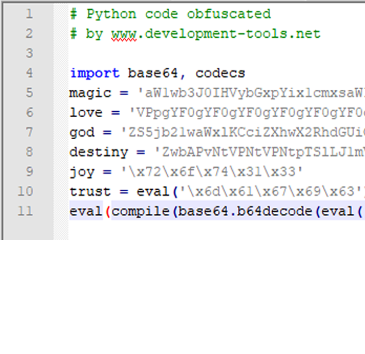 Obfuscated python code